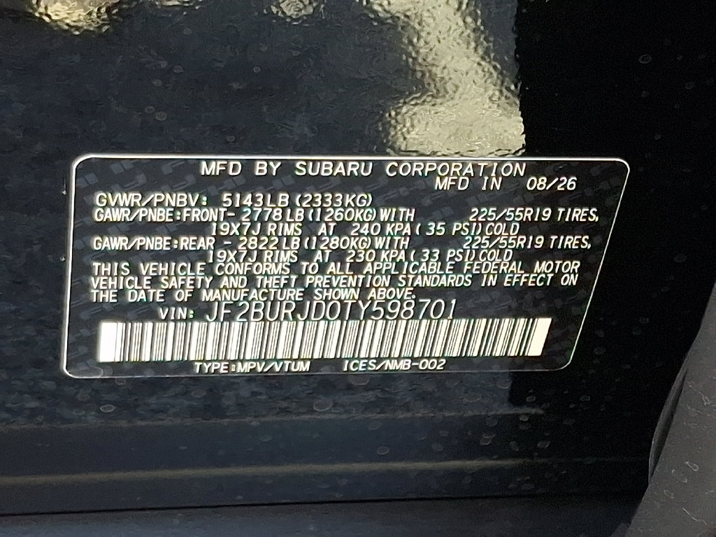New 2026 Subaru Outback Touring XT AWD/4WD image 10