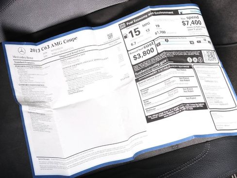 Used 2013 Mercedes-Benz C 63 AMG Coupe w/ Multimedia Pkg image 6