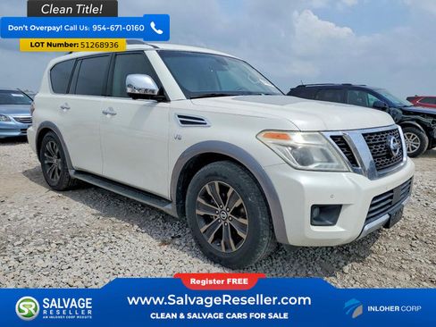 Used 2017 Nissan Armada Platinum w/ Captain Seat Package RWD image 5