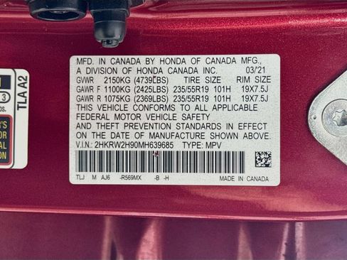 Used 2021 Honda CR-V Touring image 31