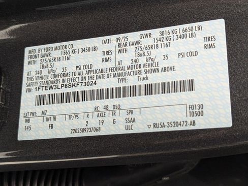 New 2025 Ford F150 XLT w/ Equipment Group 302A MID image 17