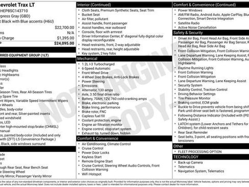 Used 2025 Chevrolet Trax LT image 1