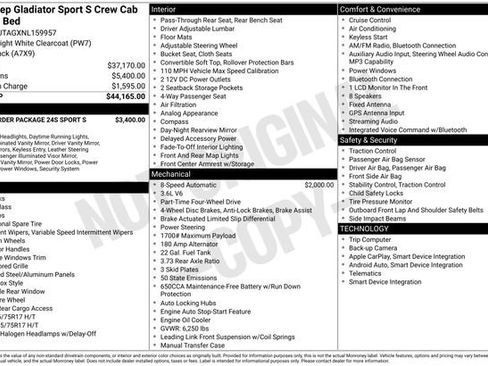 Used 2022 Jeep Gladiator Sport AWD/4WD image 33