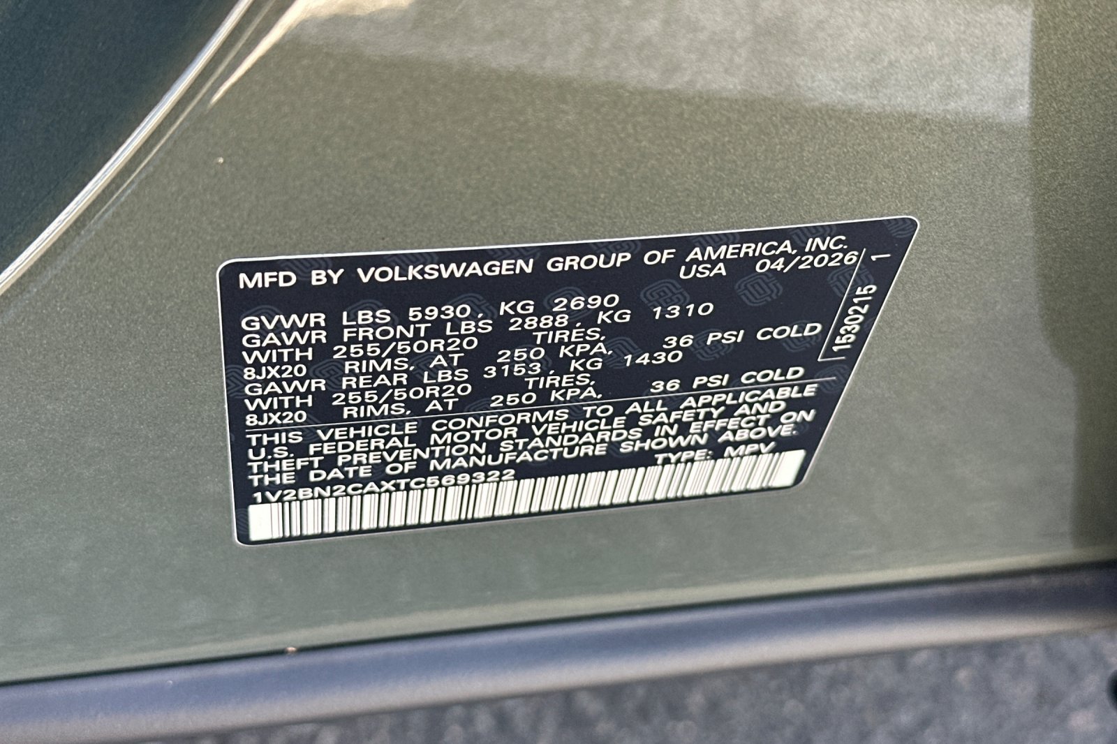 New 2026 Volkswagen Atlas SEL AWD/4WD image 24