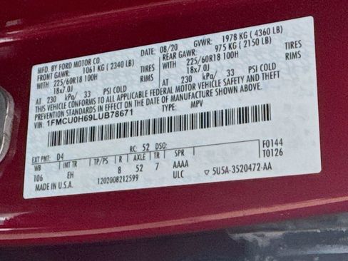 Used 2020 Ford Escape SEL image 40