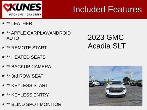 Used 2023 GMC Acadia SLT image 2