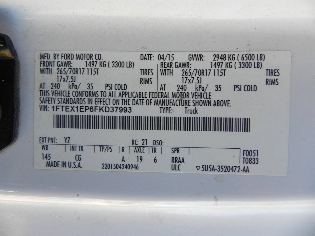 Used 2015 Ford F150 XL w/ XL Power Equipment Group AWD/4WD image 19