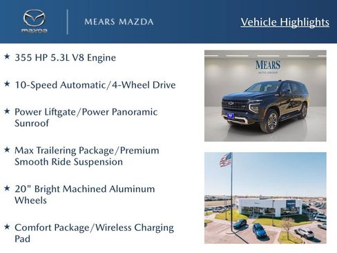 Used 2025 Chevrolet Tahoe Z71 w/ Comfort Package AWD/4WD image 2