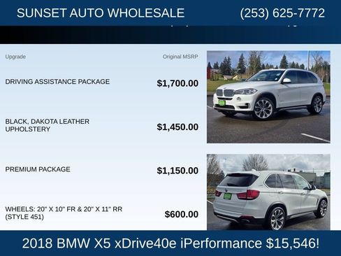 Used 2018 BMW X5 xDrive40e AWD/4WD image 24