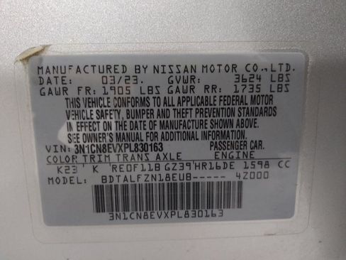Used 2023 Nissan Versa SV FWD image 33