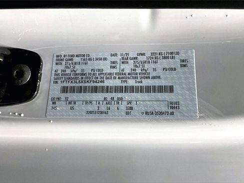 New 2025 Ford F150 XLT w/ Equipment Group 301A Standard image 8