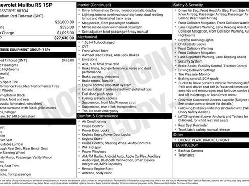 Used 2023 Chevrolet Malibu RS FWD image 35