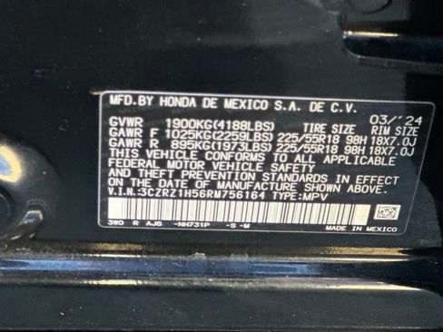 Certified 2024 Honda HR-V Sport image 33