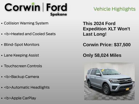 Certified 2024 Ford Expedition XLT image 7