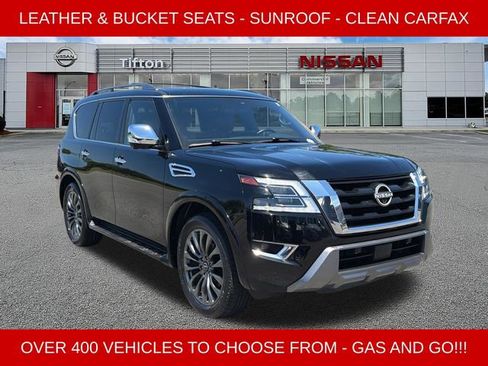Certified 2023 Nissan Armada Platinum w/ Captain's Chairs Package RWD image 1