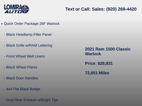 Used 2021 RAM 1500 Classic Warlock AWD/4WD image 7