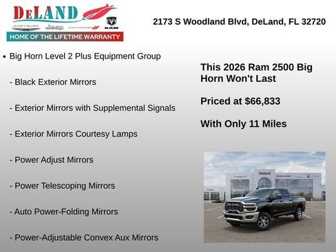 New 2026 RAM 2500 Big Horn AWD/4WD image 24