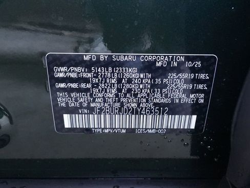 New 2026 Subaru Outback Touring XT image 44