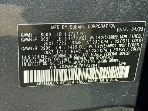 Used 2023 Subaru Ascent Touring AWD/4WD image 45