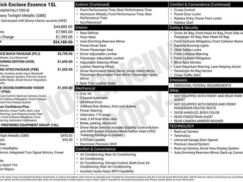 Used 2022 Buick Enclave Essence w/ Experience Buick Package image 6