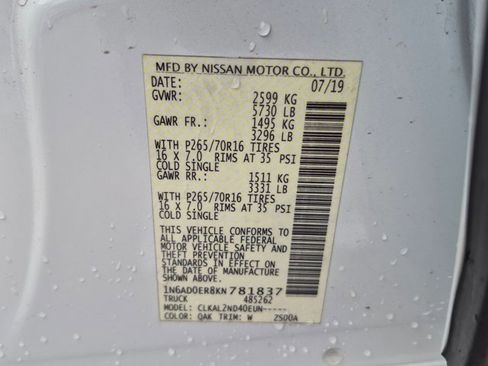 Used 2019 Nissan Frontier SV RWD image 15