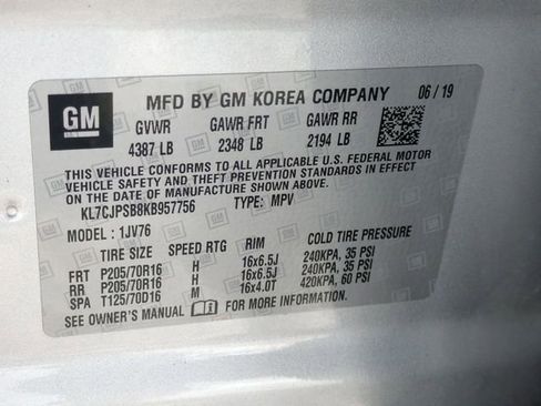 Certified 2019 Chevrolet Trax LT w/ LT Convenience Package image 32