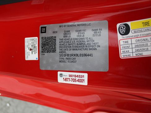 Used 2020 Chevrolet Camaro LT image 39