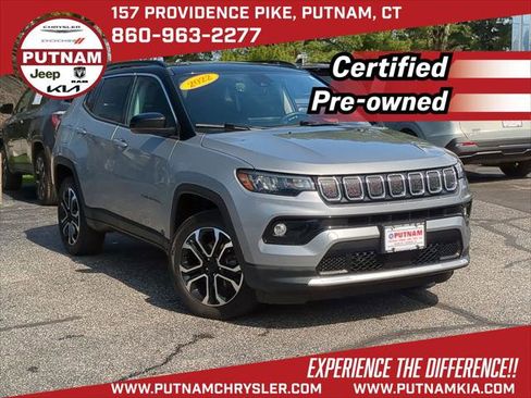 Certified 2022 Jeep Compass Limited w/ Sun and Sound Group image 1