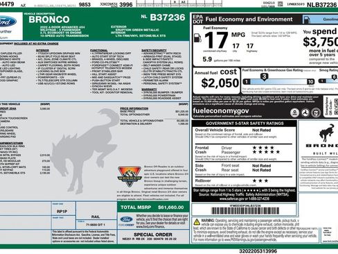Used 2022 Ford Bronco Wildtrak AWD/4WD image 3