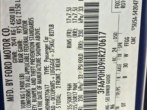 Used 2017 Ford Fusion SE w/ Fusion SE Technology Package image 21