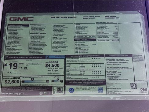 New 2026 GMC Sierra 1500 SLE w/ Preferred Package image 20