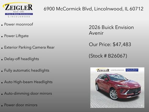 New 2026 Buick Envision Avenir AWD/4WD image 24