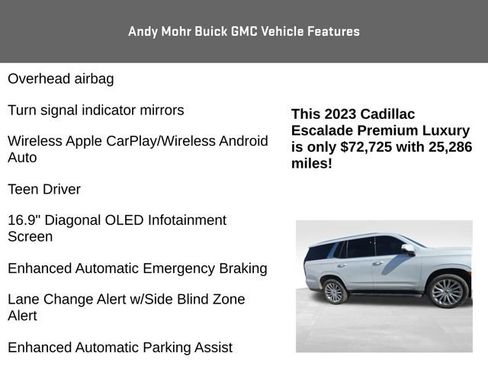 Used 2023 Cadillac Escalade Premium Luxury AWD/4WD image 14