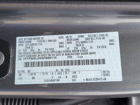 New 2025 Ford F150 Lariat w/ Equipment Group 501A Mid image 16