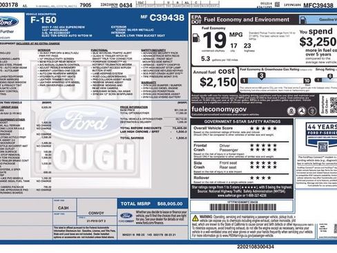 Used 2021 Ford F150 Lariat w/ Equipment Group 502A High AWD/4WD image 7
