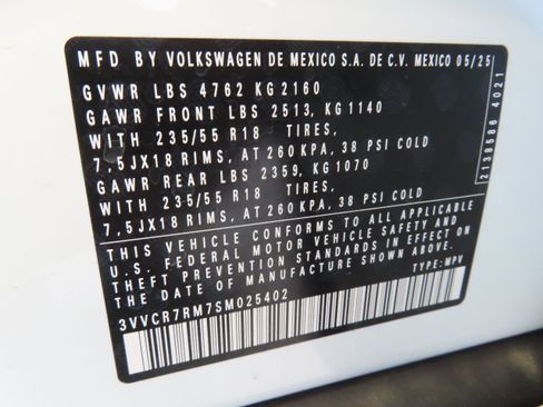 New 2025 Volkswagen Tiguan S image 29