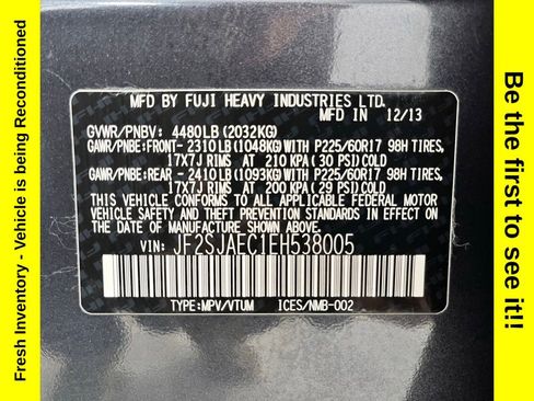 Used 2014 Subaru Forester 2.5i Premium w/ Protection Package #1 AWD/4WD image 30