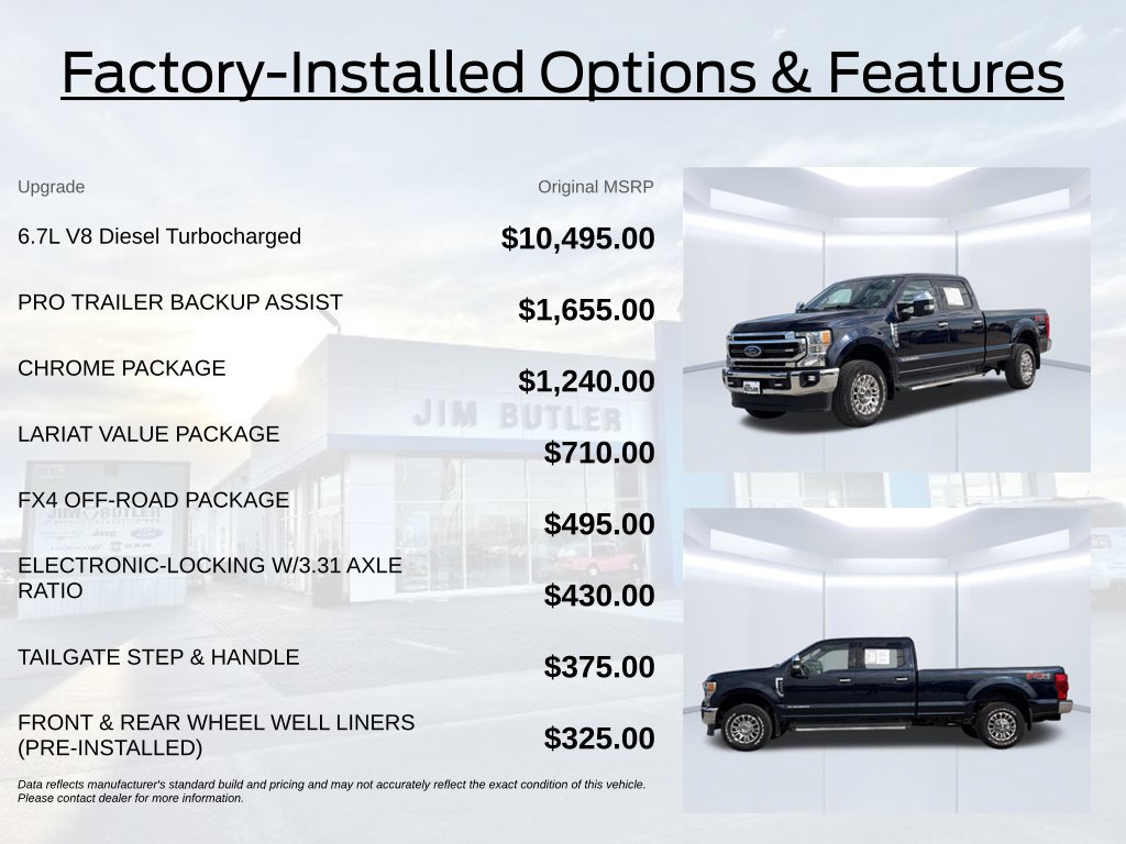 Used 2022 Ford F350 Lariat w/ Chrome Package AWD/4WD image 3