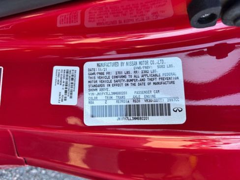 Certified 2022 INFINITI Q60 Red Sport 400 w/ Carbon Fiber Package image 23