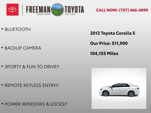 Used 2012 Toyota Corolla S FWD image 5