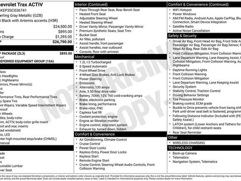Used 2025 Chevrolet Trax ACTIV w/ Sunroof Package image 11