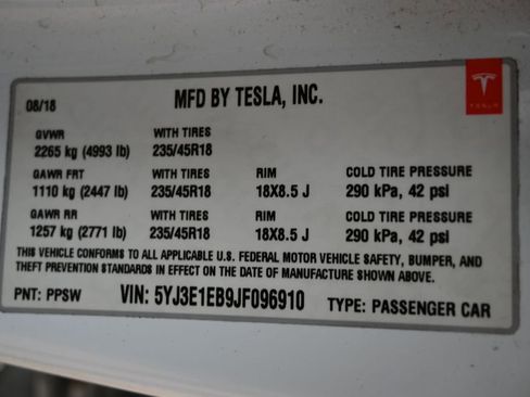 Used 2018 Tesla Model 3 Long Range AWD/4WD image 43