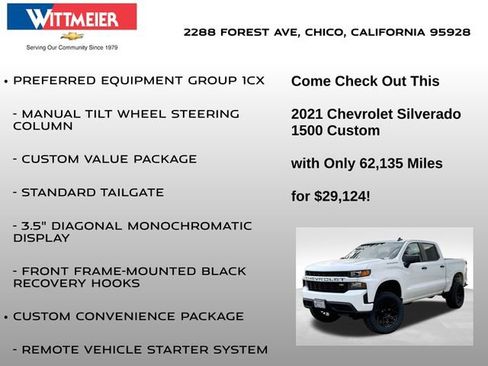 Used 2021 Chevrolet Silverado 1500 Custom image 15