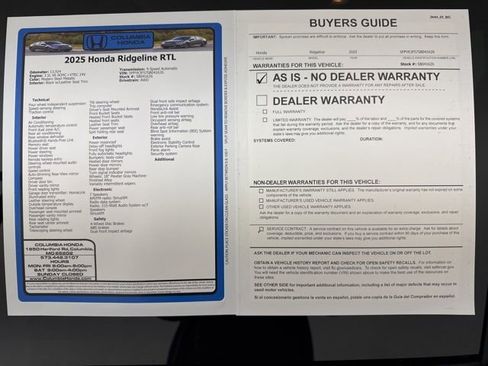 Certified 2025 Honda Ridgeline RTL image 39