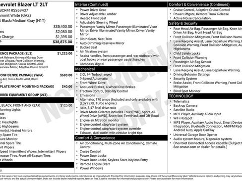 Used 2024 Chevrolet Blazer LT w/ Convenience Package FWD image 10