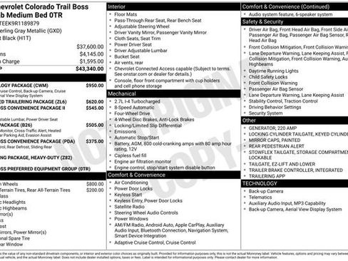 Used 2024 Chevrolet Colorado Trail Boss w/ Technology Package AWD/4WD image 3