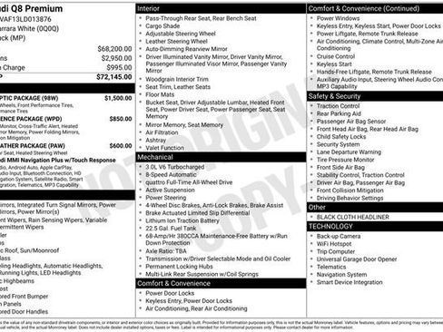 Used 2020 Audi Q8 Premium w/ Black Optic Package image 28