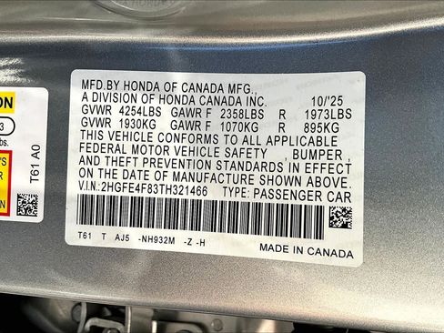 New 2026 Honda Civic Sport Touring image 14