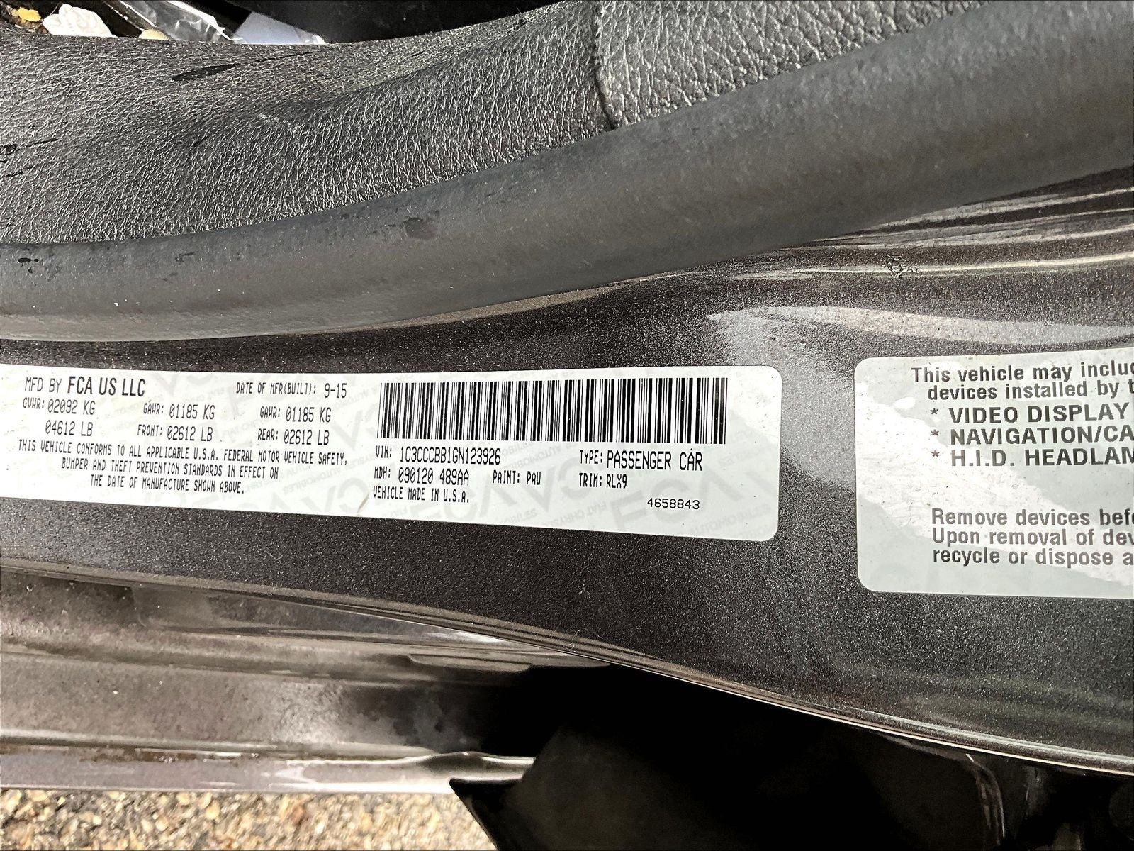 Used 2016 Chrysler 200 S FWD image 6