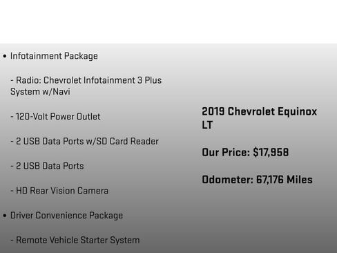 Used 2019 Chevrolet Equinox LT w/ Sun & Navigation Package AWD/4WD image 12